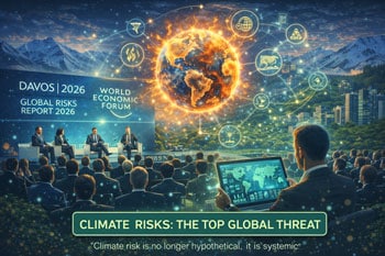 Davos 2026, le climat en tête des risques globaux : le climat domine l’agenda économique mondial